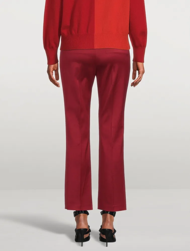 Cropped Bootcut Pants