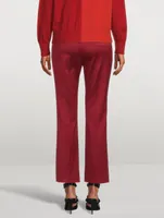 Cropped Bootcut Pants