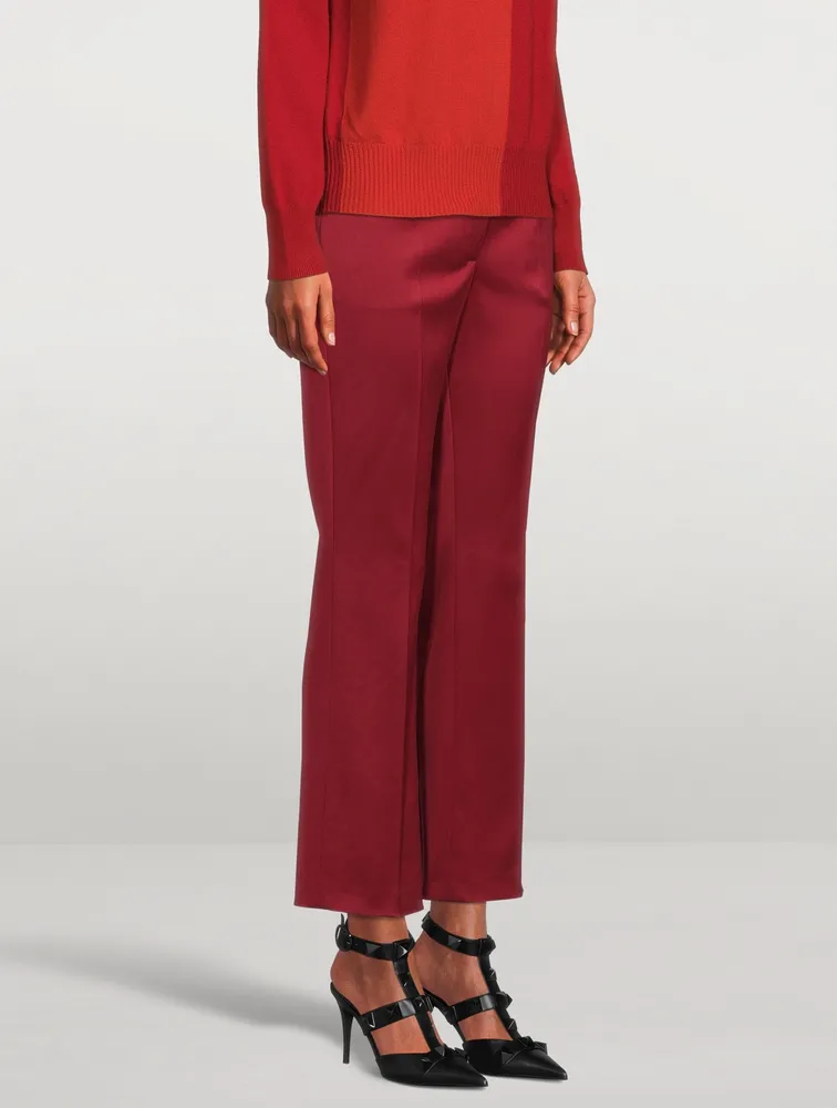 Cropped Bootcut Pants