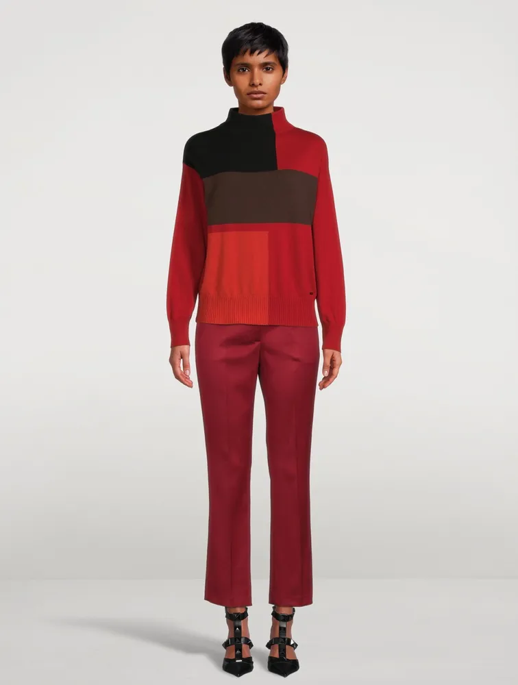 Cropped Bootcut Pants