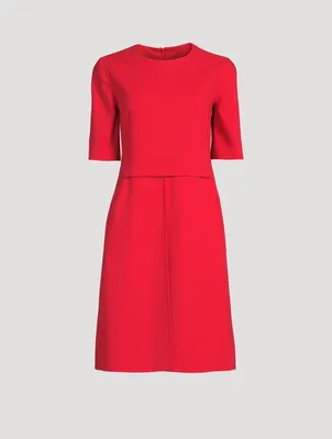 Double Face Wool A-Line Dress