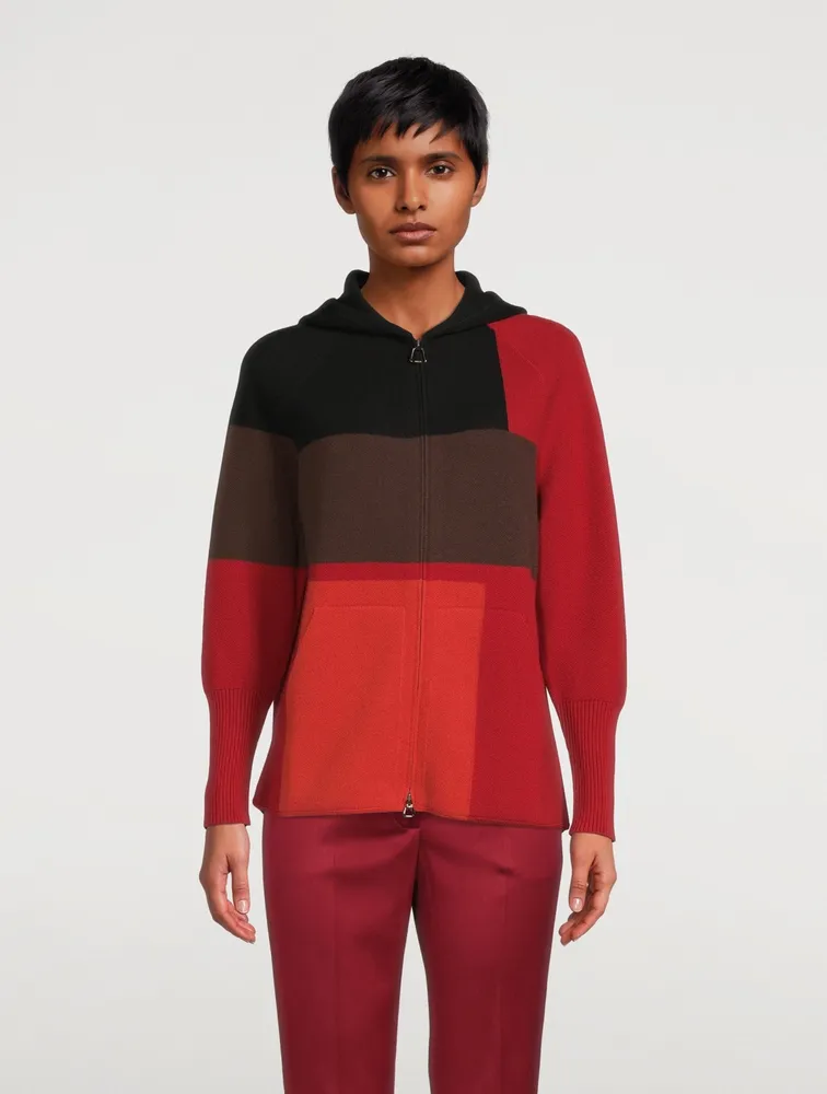 Cashmere Colourblock Hoodie