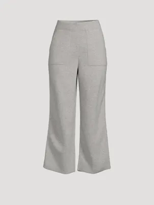 Cashmere Piqué Knit Pants