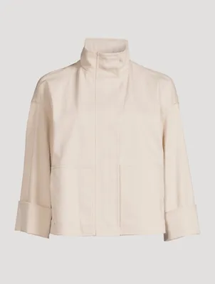Edora Cotton Denim Oversized Jacket