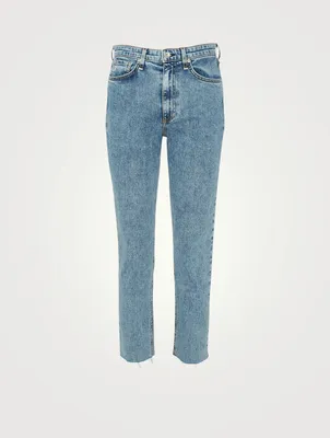 Nina High-Waisted Cigarette Ankle Jeans