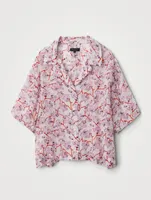 Reed Short-Sleeve Shirt Floral Print