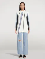 Asymmetric Ribbed Knit Top
