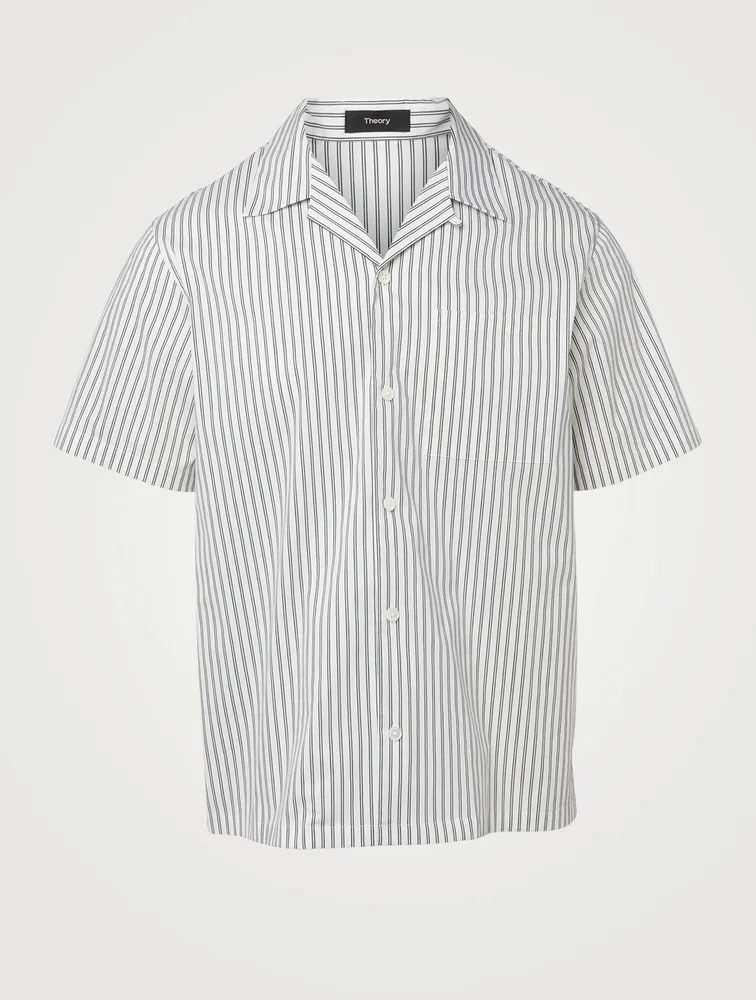 Short-Sleeve Shirt Striped Print