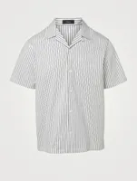 Short-Sleeve Shirt Striped Print