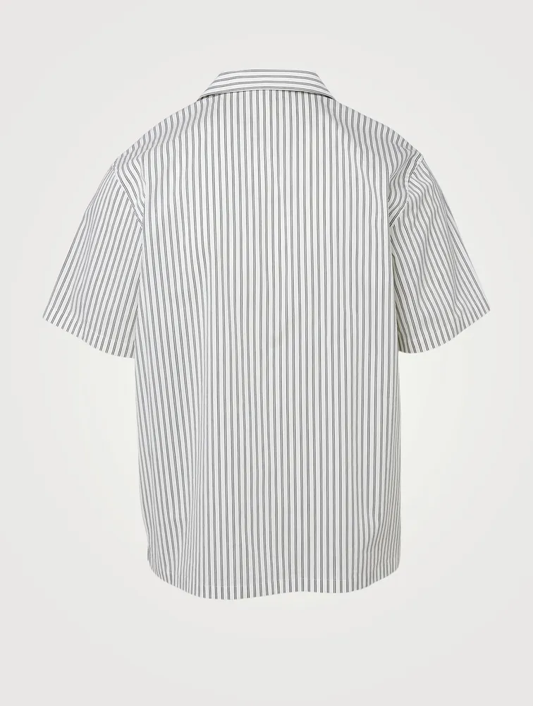 Short-Sleeve Shirt Striped Print