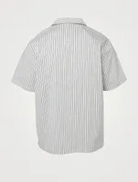 Short-Sleeve Shirt Striped Print