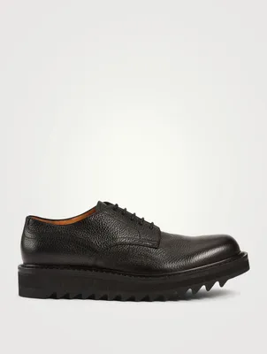 Leather Platform Derby Shoes