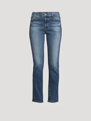 Mari High-Waisted Slim Straight Jeans
