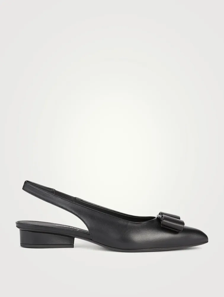 Viva Leather Slingback Flats
