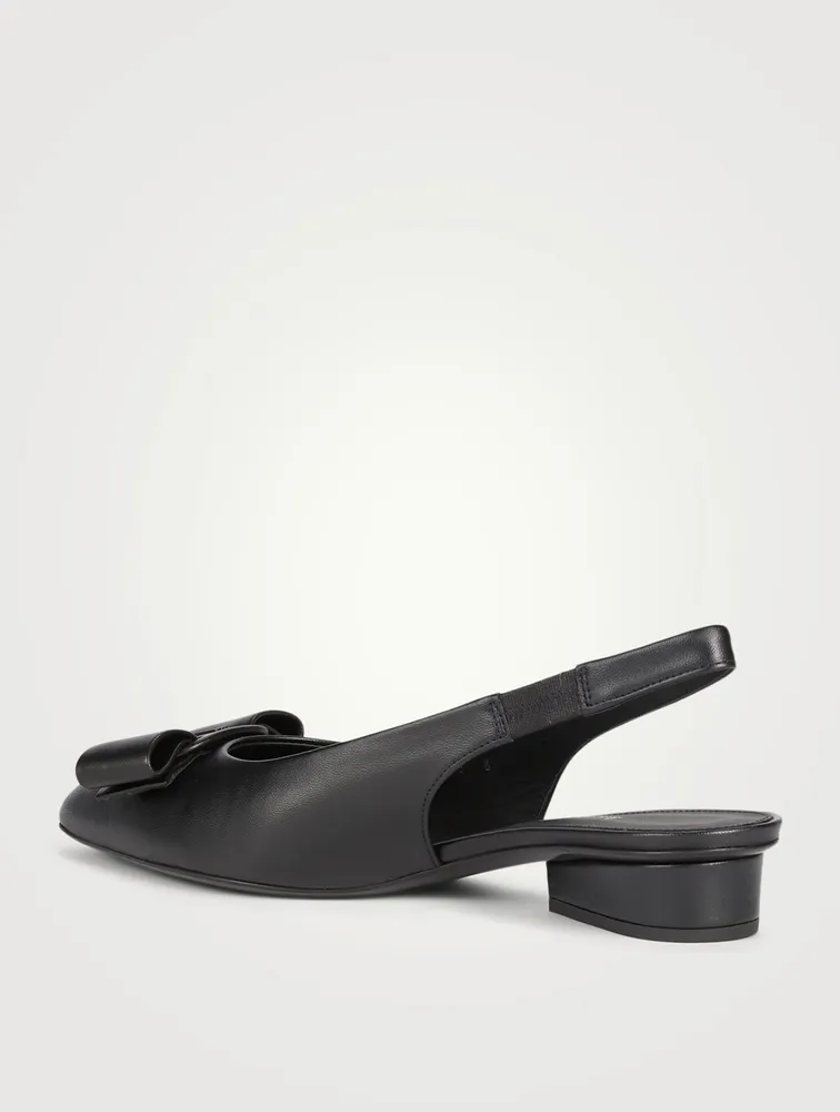 Viva Leather Slingback Flats