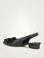 Viva Leather Slingback Flats