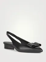 Viva Leather Slingback Flats