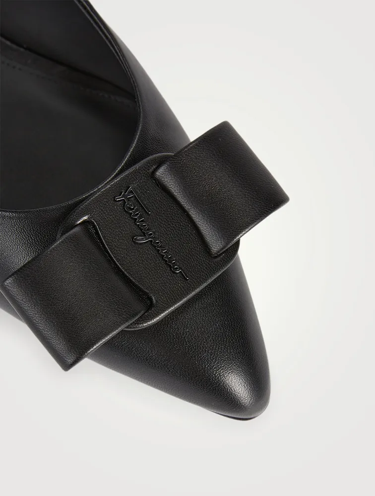 Viva Leather Slingback Flats