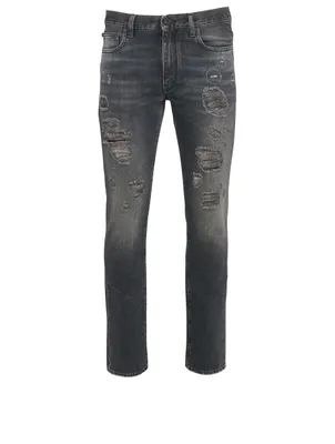 Hand Off Distressed Jeans