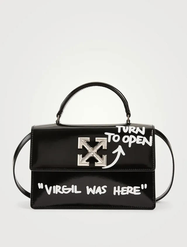 OFF-WHITE Gummy Jitney Rope Leather Top Handle Bag