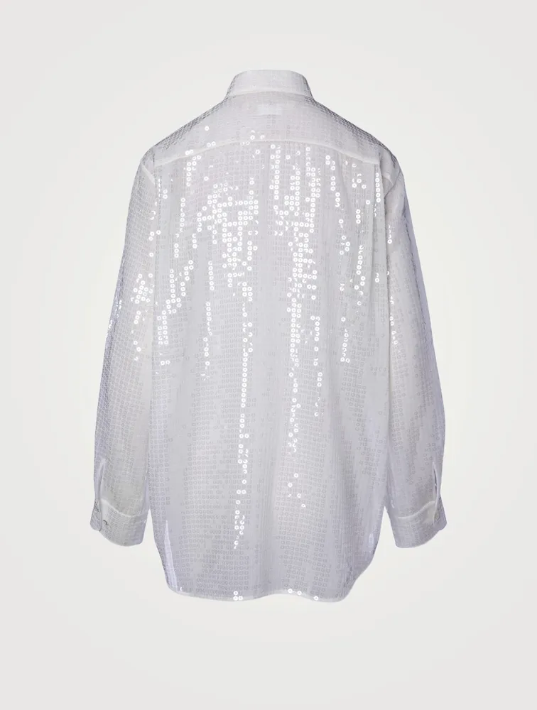 Sequin Embroidered Shirt