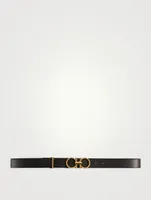 Gancini Leather Belt