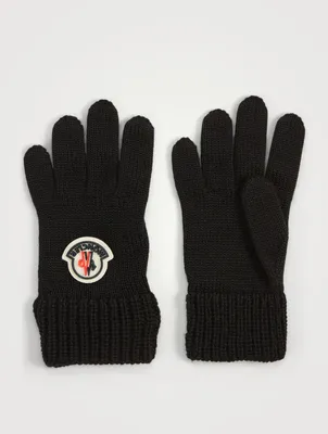 Wool-Blend Knit Gloves