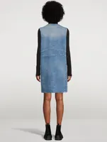 Denim V-Neck Dress