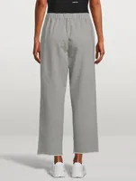 Cotton Cropped Sweatpants