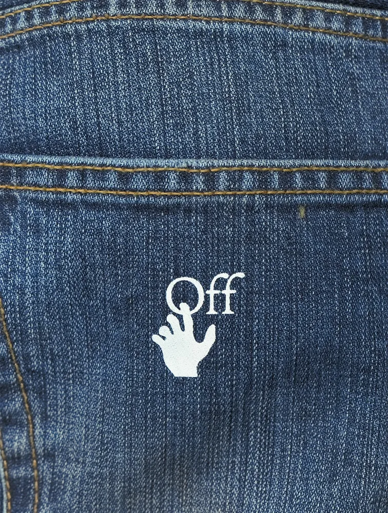 Hand Off Slim-Fit Jeans