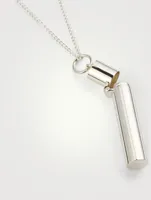 Sterling Silver Pill Case Necklace