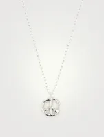 Sterling Silver Peace Pendant Necklace
