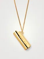 Small Lighter Case Necklace With Logo
