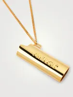 Small Lighter Case Necklace With Logo