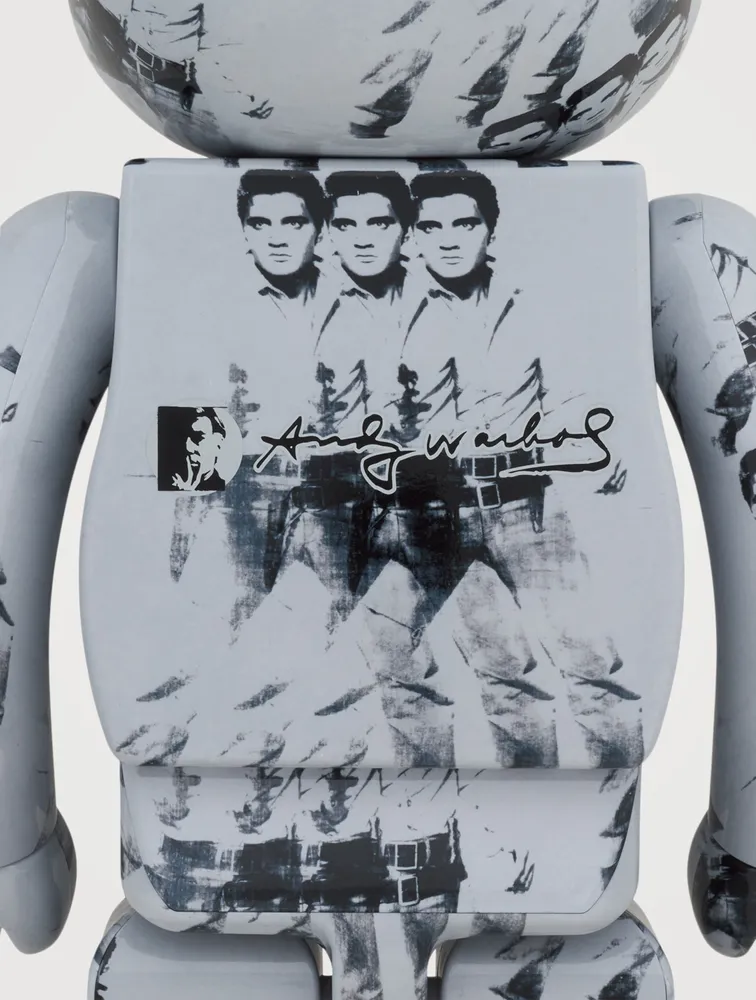Andy Warhol Elvis Presley 100% & 400% Be@rbrick