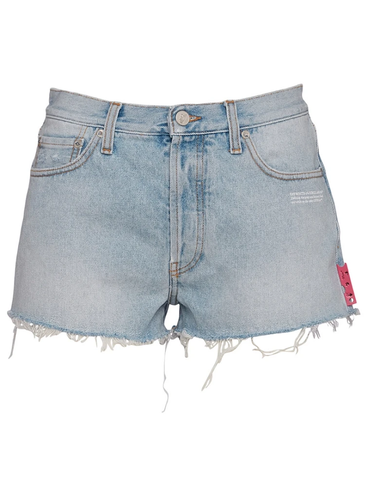 Frayed Edge Denim Shorts