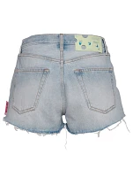 Frayed Edge Denim Shorts