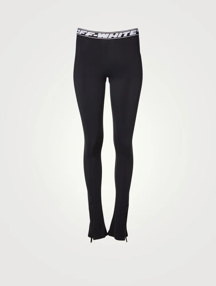 Stretch Legging Pants With Split