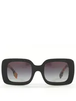 Delilah Square Sunglasses With Vintage Check