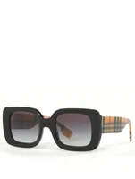 Delilah Square Sunglasses With Vintage Check