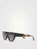 Monochrome Cat Eye Sunglasses