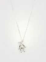 Sterling Silver Bear Pendant Necklace
