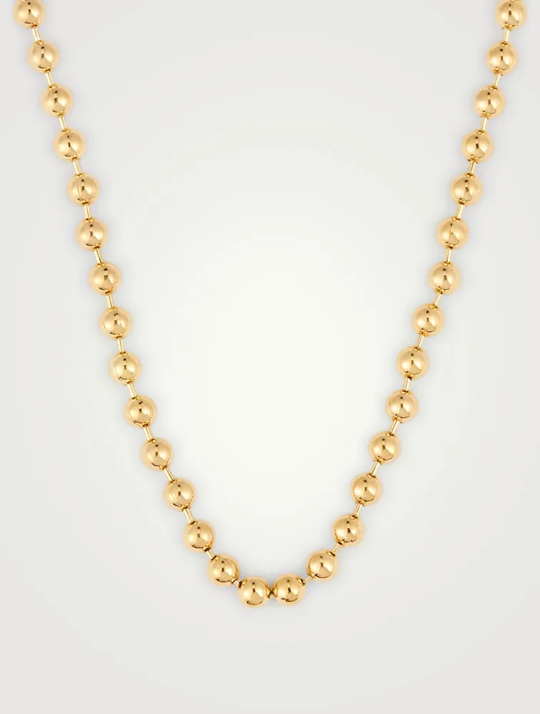 18K Goldplated Ball Chain Necklace