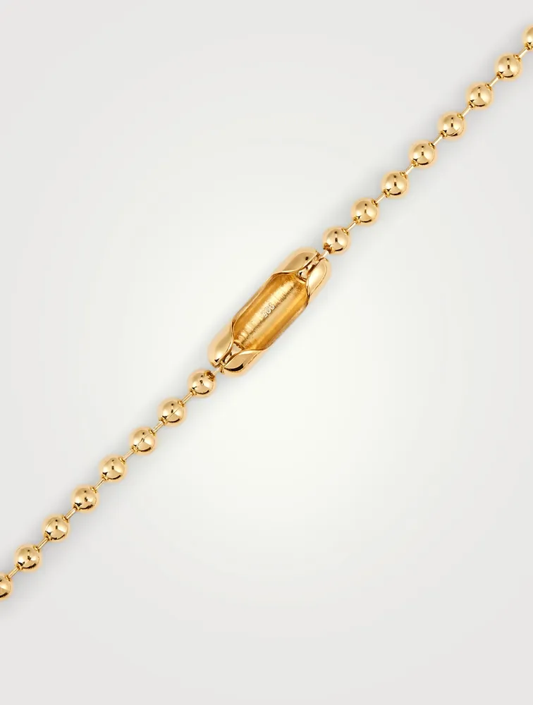 18K Goldplated Ball Chain Necklace