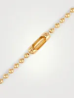 18K Goldplated Ball Chain Choker Necklace