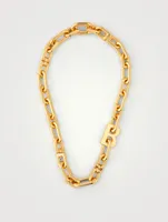 B Chain Thin Necklace