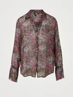 Abriana Silk Printed Shirt