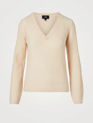 Nala Cashmere V-Neck Sweater