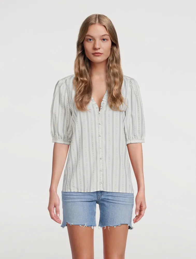 Provence Short-Sleeve Blouse