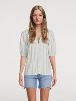 Provence Short-Sleeve Blouse